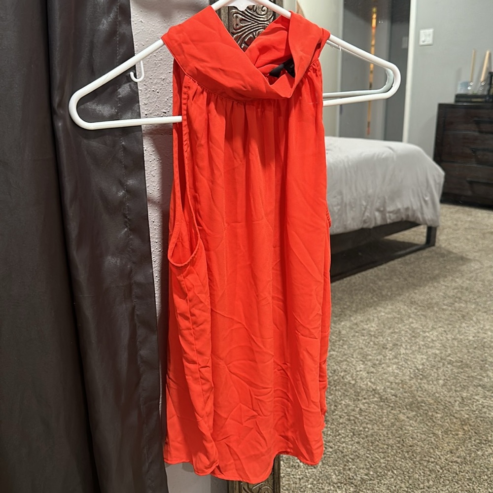 J crew orange red top